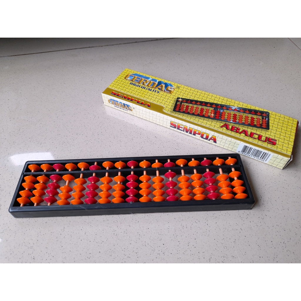 Jual Sempoa Alat Hitung Cepat 17 Tiang Abacus Portable | Shopee Indonesia