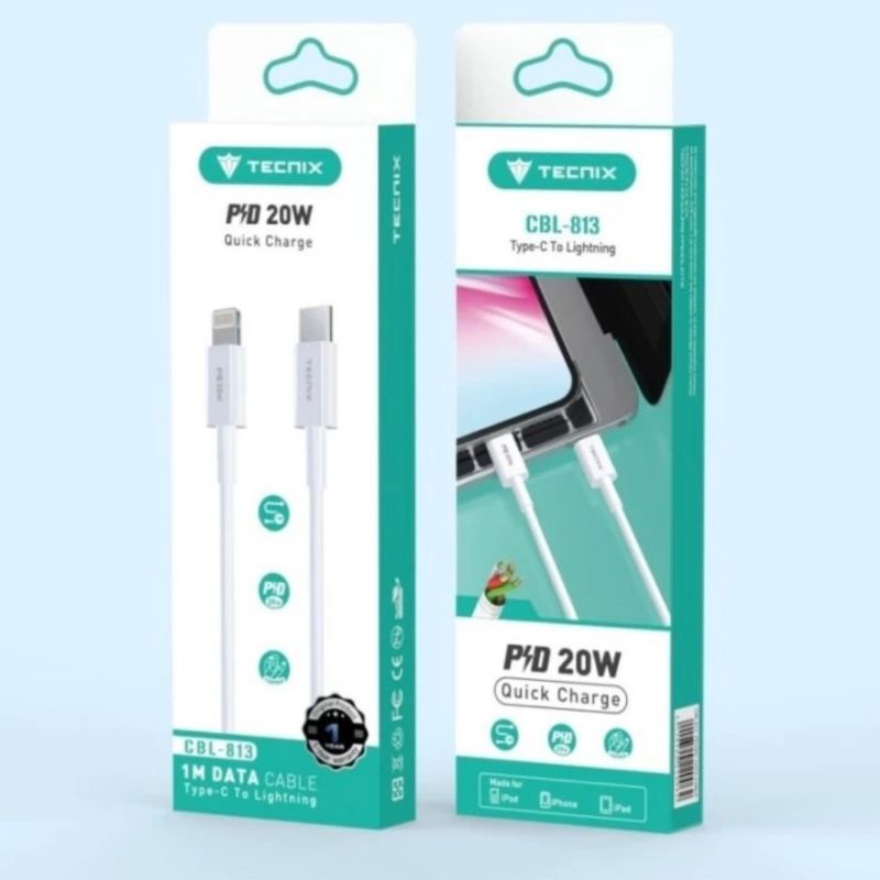 Jual Tecnix Cbl Type C To Lightning Pin Cable Pd W Quick Charge Shopee Indonesia