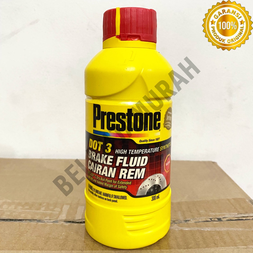 Jual Minyak Rem Minyak Kopling Brake Fluid Prestone Dot 3 Merah Putih Kuning Bening 300ml 9482