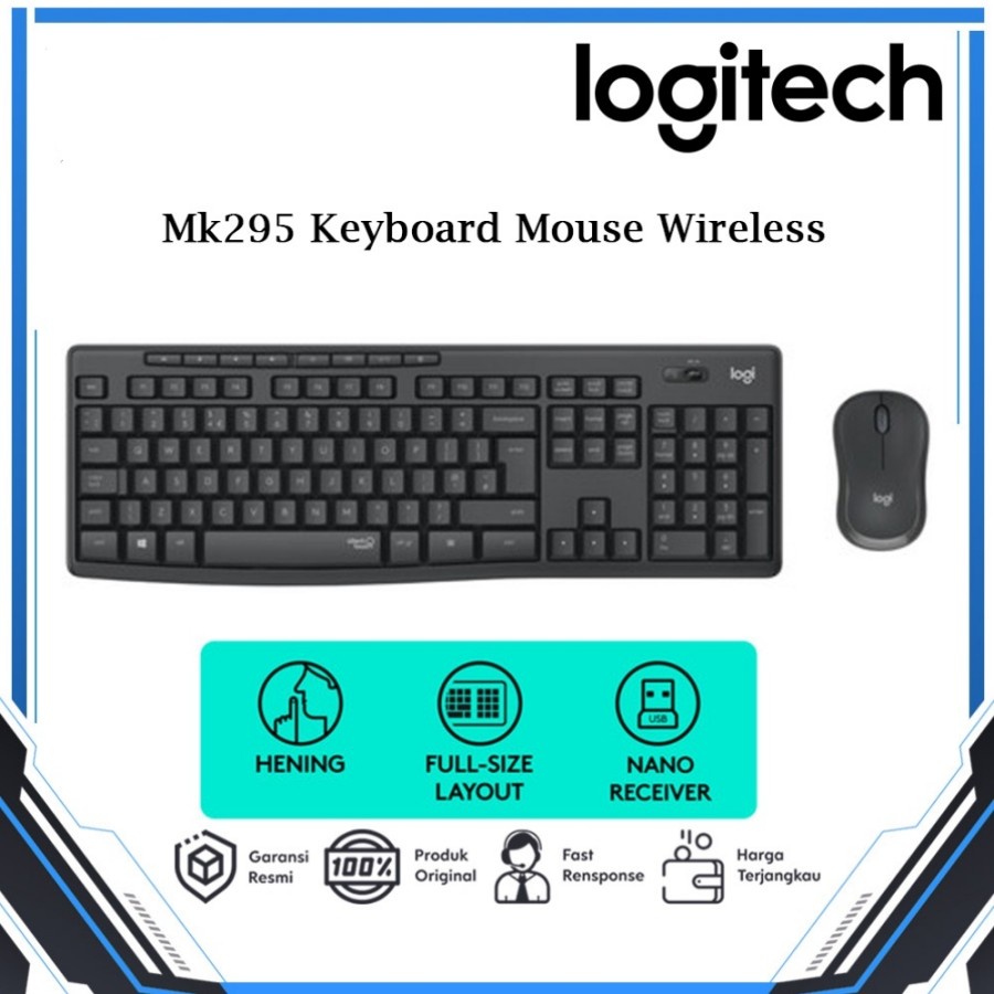 Jual Logitech MK295 Wireless Silent Combo Keyboard and Mouse | Shopee ...