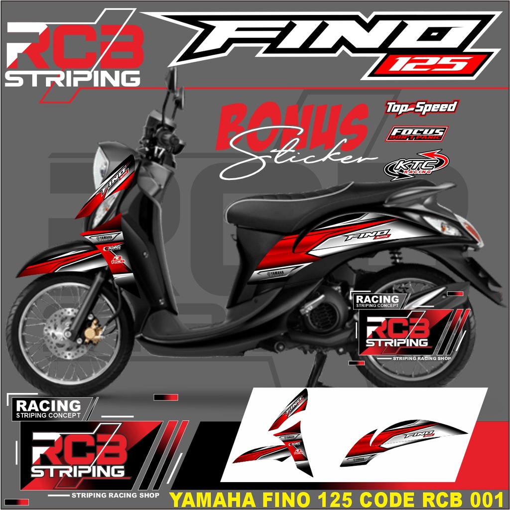 Jual Stiker Striping Lis FINO 125 - Sticker Striping Variasi Motor FINO ...
