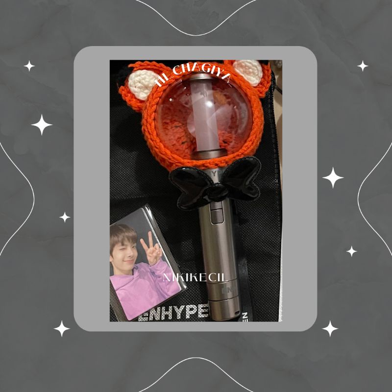 Jual Head Cover Lightstick ENHYPEN / aksesoris lightstick rajut/ custom ...