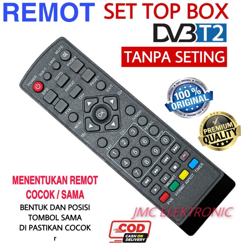 Jual REMOTE SET TOP BOX UNIVERSAL SERBAGUNA / STB SUPERHD / MATRIX