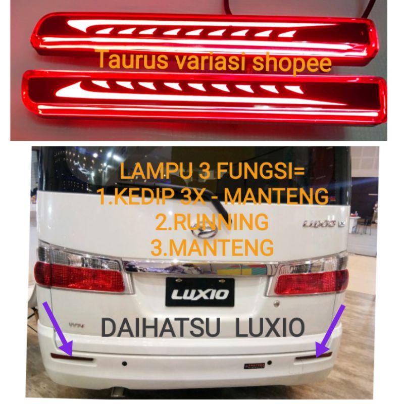 Jual Reflektor Mata Kucing Lampu Bumper Belakang Daihatsu Luxio Shopee Indonesia