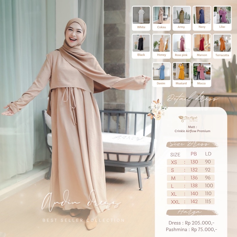 Jual GlizhHijab - Andin X Ria Ricis | Fashion Muslim Terbaru Gamis