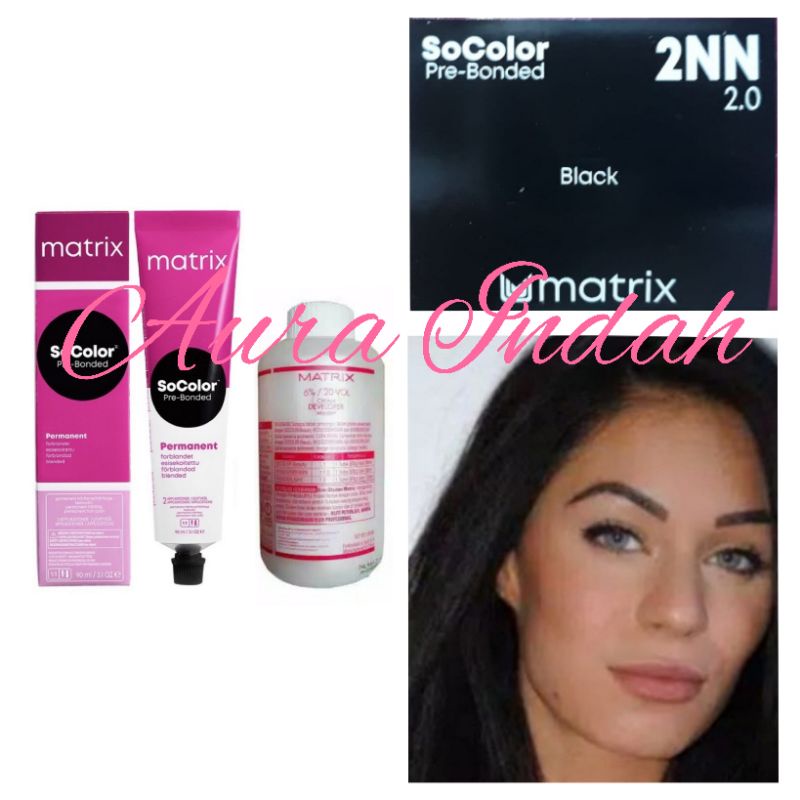 Jual MATRIX SOCOLOR NO. 2.0 / 2NN BLACK DAN OXYDANT 135ML | Shopee ...