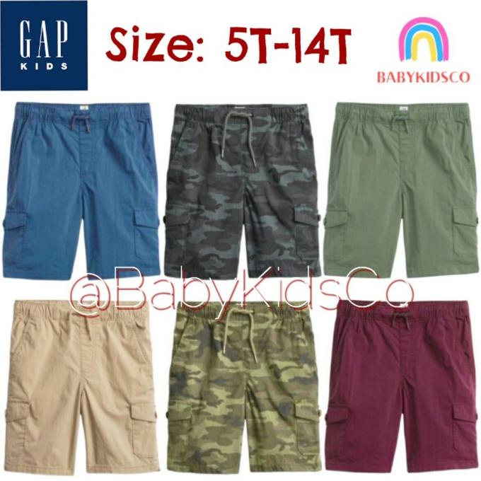 Short Cargo GAP Taille 10 Garçon – Bleu Clair Turquoise Carte Du Monde – Neuf Avec étiquette