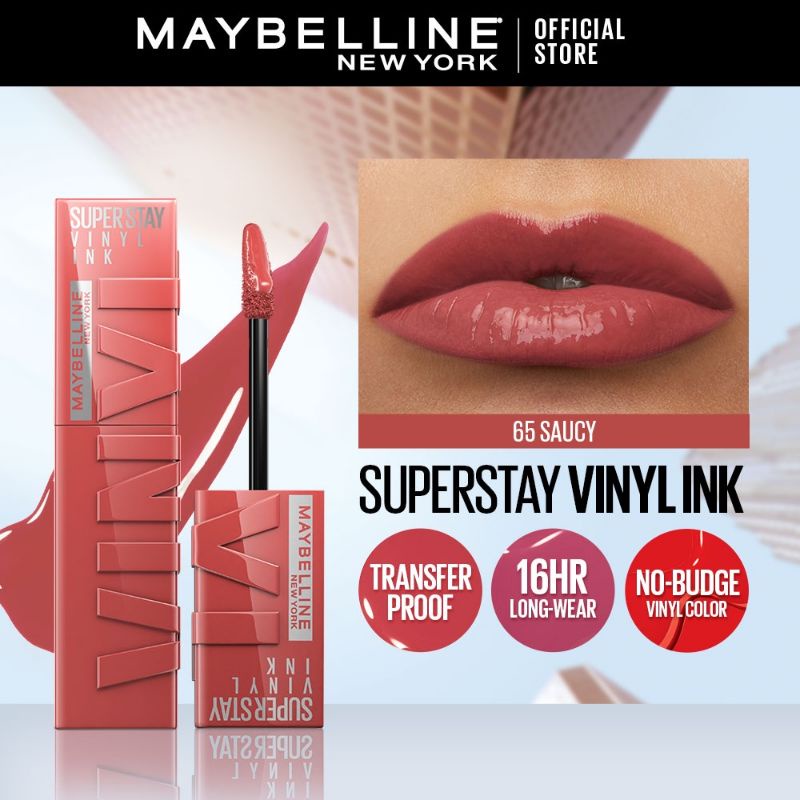 Jual Maybelline superstay vinyl ink no 65 saucy | Shopee Indonesia