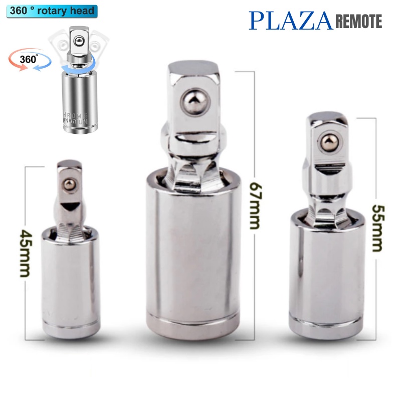 Jual EXTENTION BAR JOINT SILVER SOCKET UNIVERSAL 1/4 1/2 3/8 ADAPTER ...