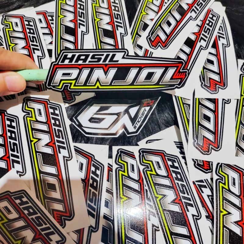 Jual stiker viral sticker kata2 Hasil Pinjol | Shopee Indonesia