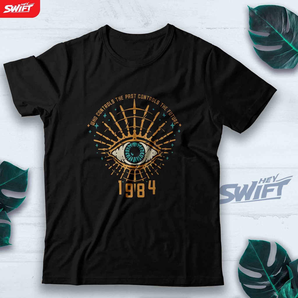T-shirt George Orwell 1984 - T-shirt Littéraire Pour Amoureux Des Livres, Taille M Noir