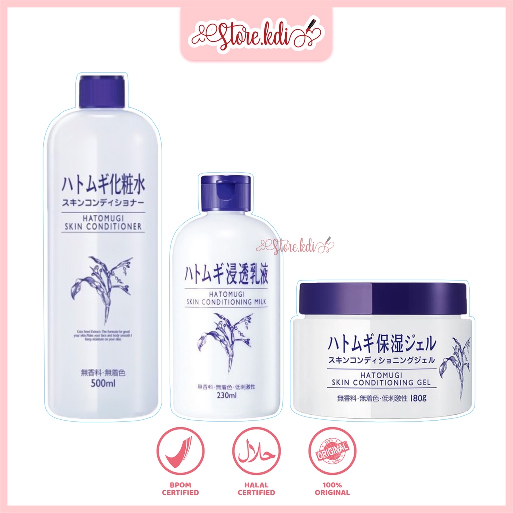 Jual Hatomugi Skin Conditioner 500ml Toning Gel 180gr Conditioning