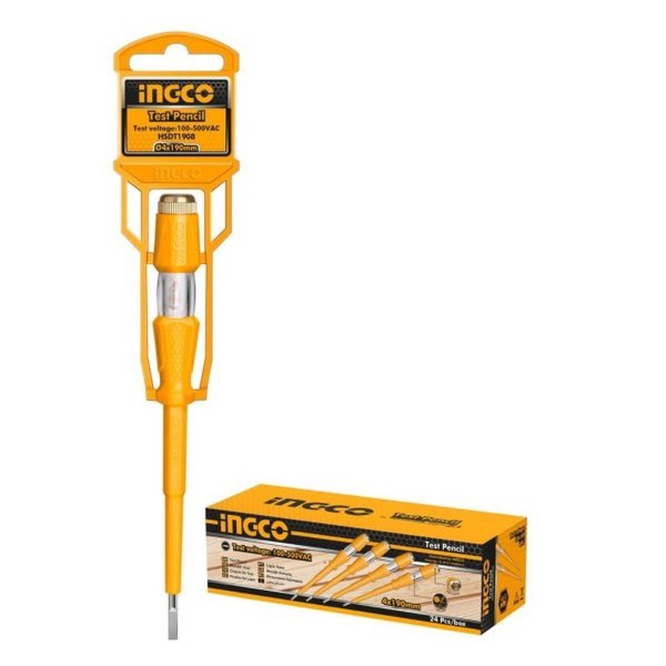 Jual Alat Tes Pengetes Arus Listrik Tespen INGCO HSDT1908 Obeng Minus ...