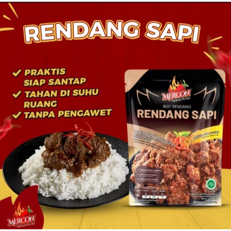 Jual mercon rendang sapi 150gr | Shopee Indonesia
