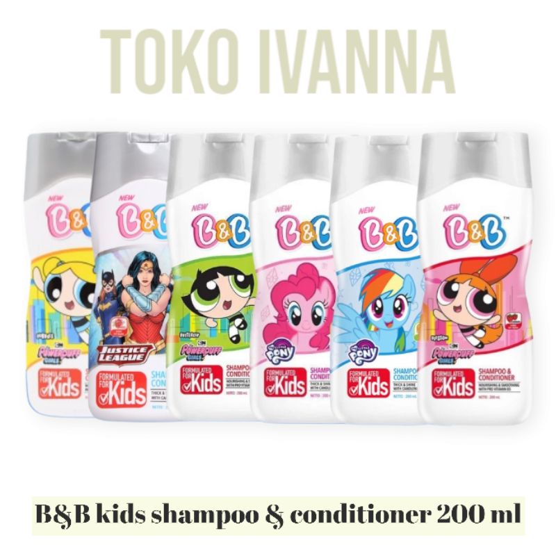 Jual B&B Kids Shampoo & Conditioner All Varian 200mL | Shopee Indonesia