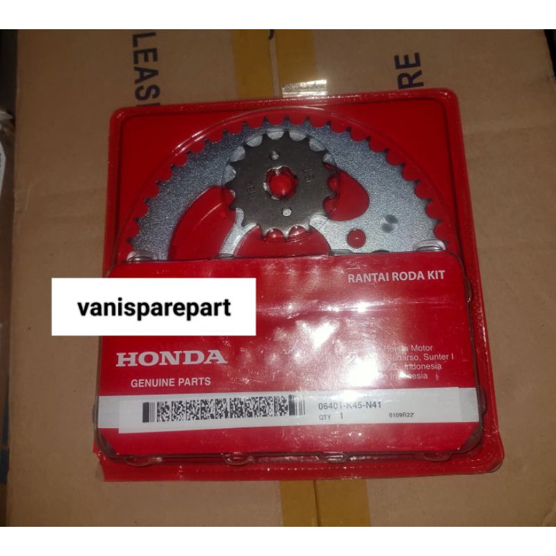 Jual GER GEAR DEPAN BELAKANG RANTAI SET CBR 150 LED K45 N41 Honda Ori