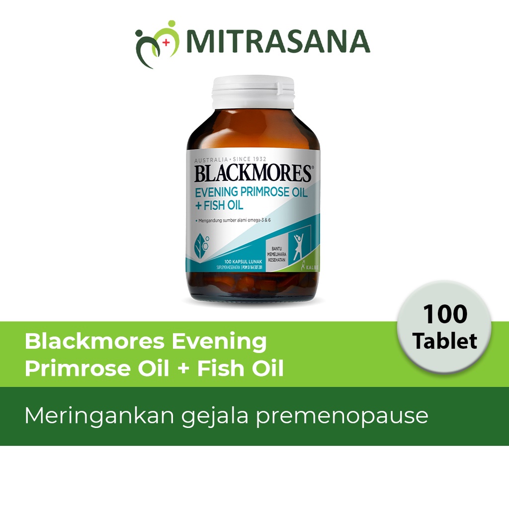 Jual Blackmores Evening Primrose Oil + Fish Oil 100 Kapsul Shopee