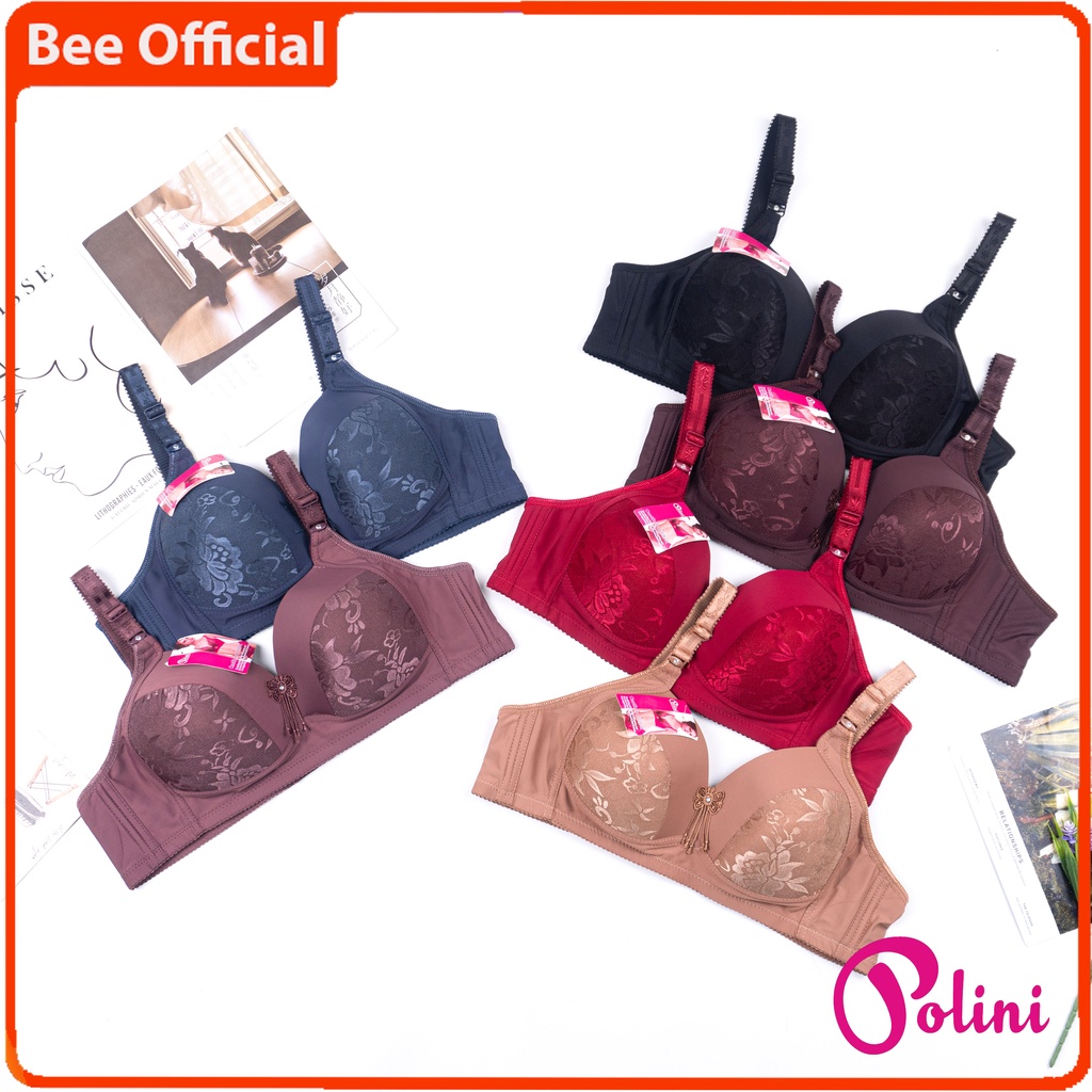 Jual Bee Bra Jumbo Polini Pakaian Dalam Bh Wanita Tanpa Kawat Kait 3