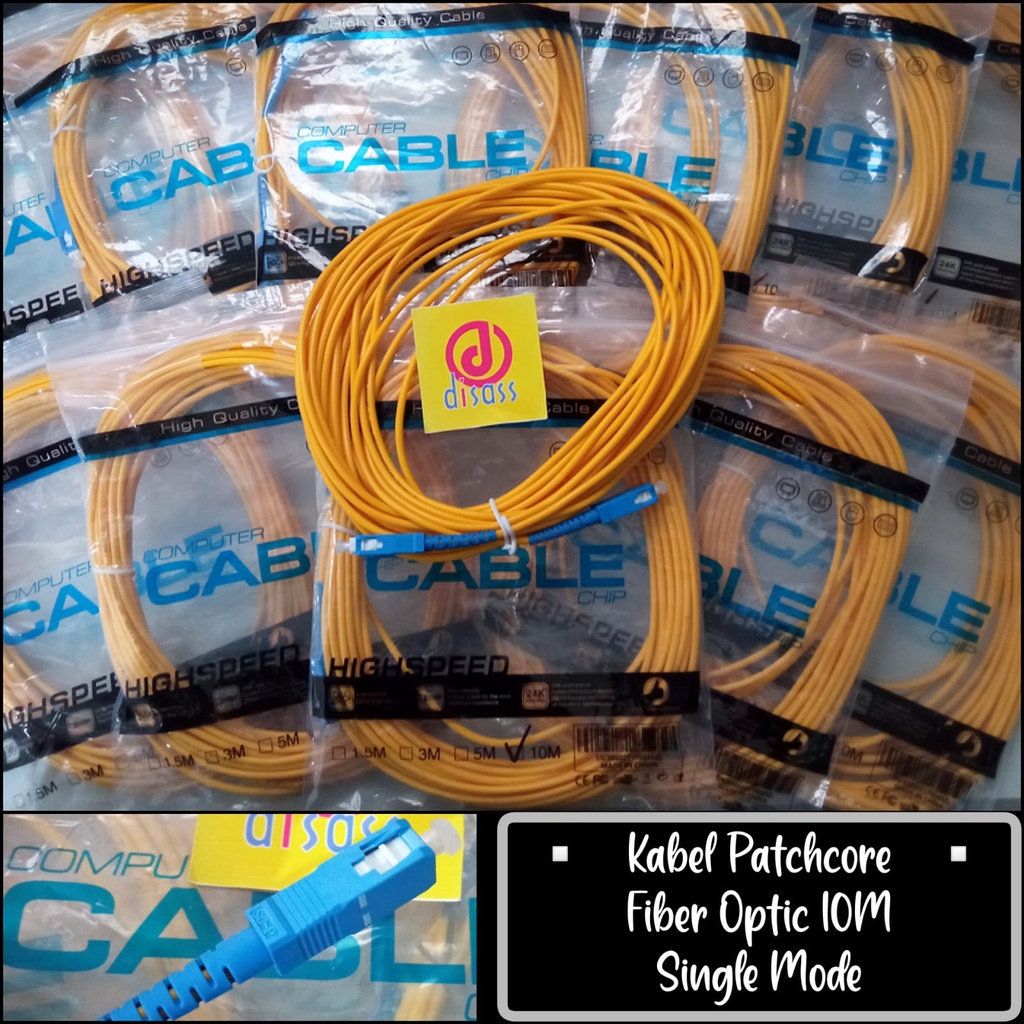 Jual KABEL FIBER OPTIC SINGLE MODE PATCHCORE - DISASS JOGJA | Shopee ...