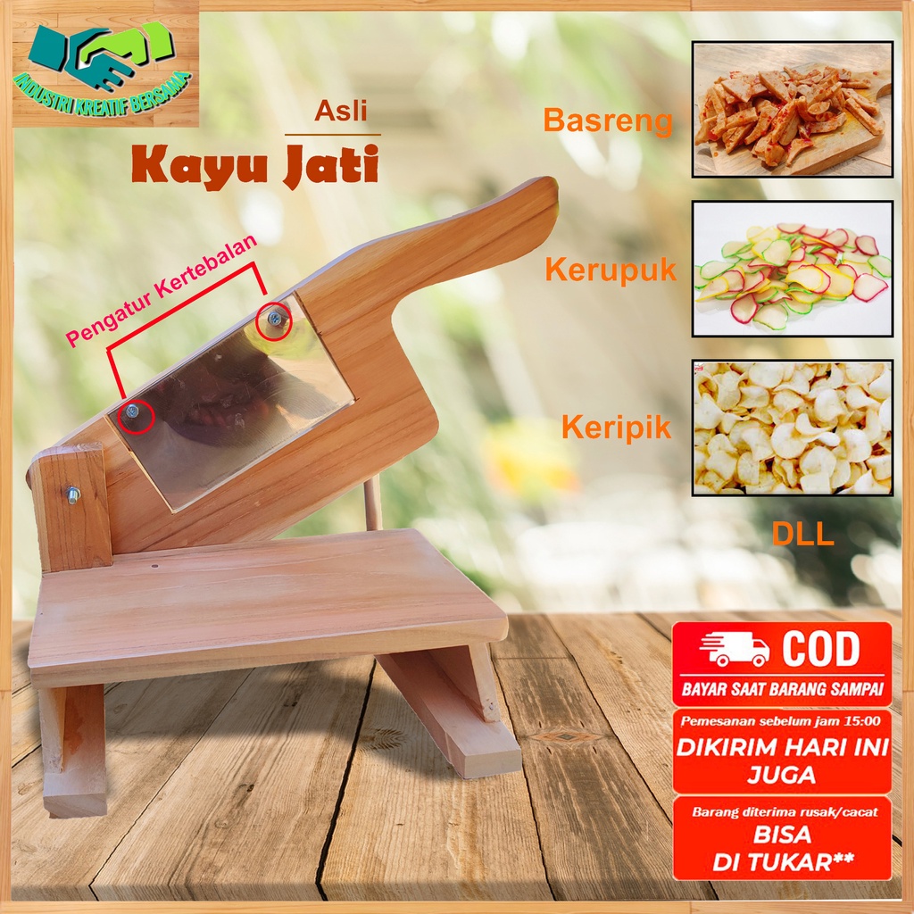 Jual Bahan Kayu Jati Alat Ukuran Sedang Mesin Pengiris Pemotong