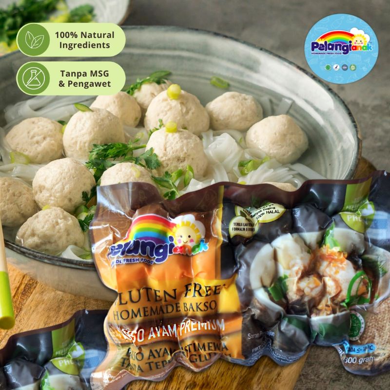 Jual Pelangi Bakso Ayam Gluten Free 300 Gr Shopee Indonesia