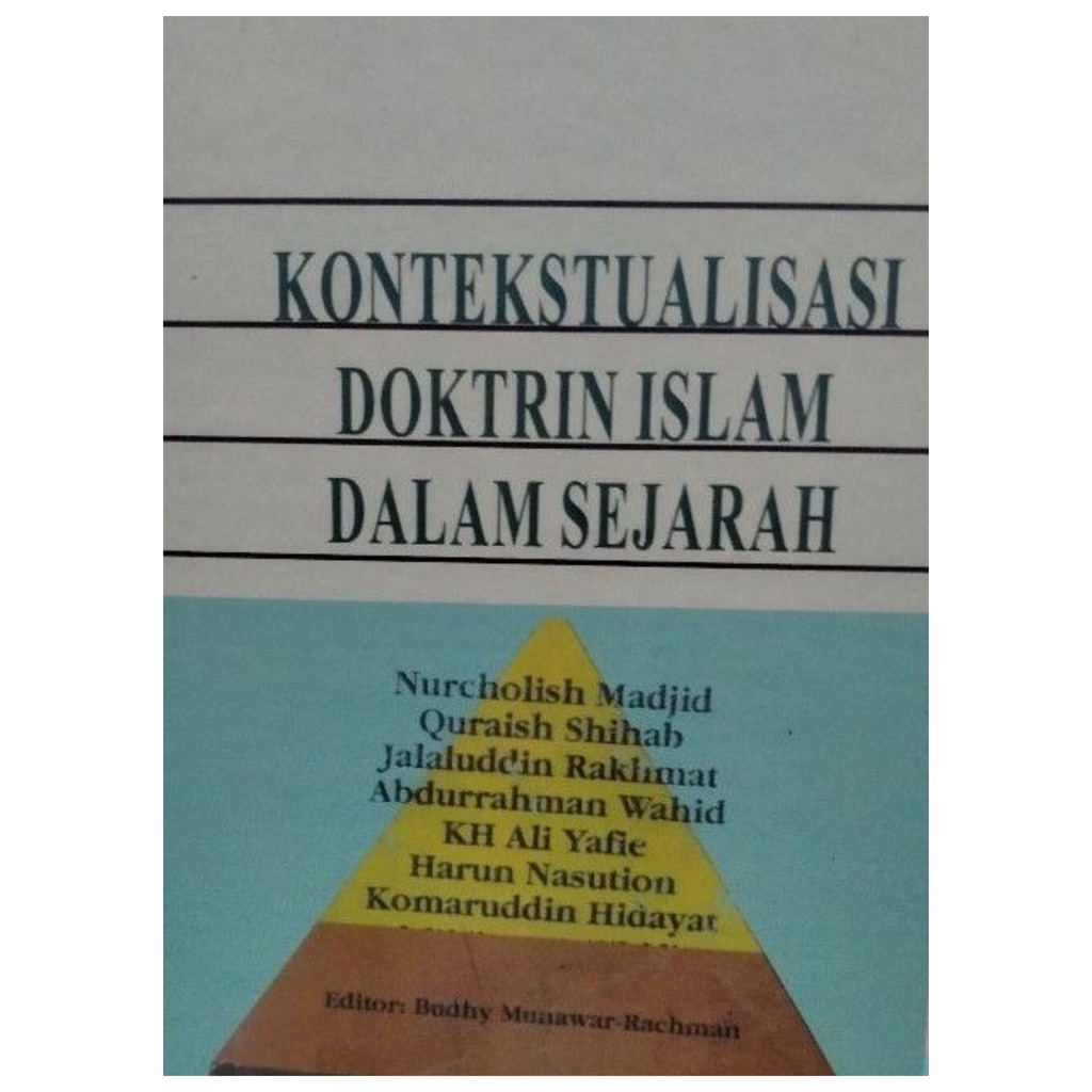 Jual Kontekstualisasi Doktrin Islam Dalam Sejarah - Nurcholish Madjid ...