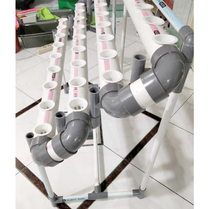 Jual Paket Instalasi Modul Hidroponik Set Starter Kit Nft Pipa 2 Dim