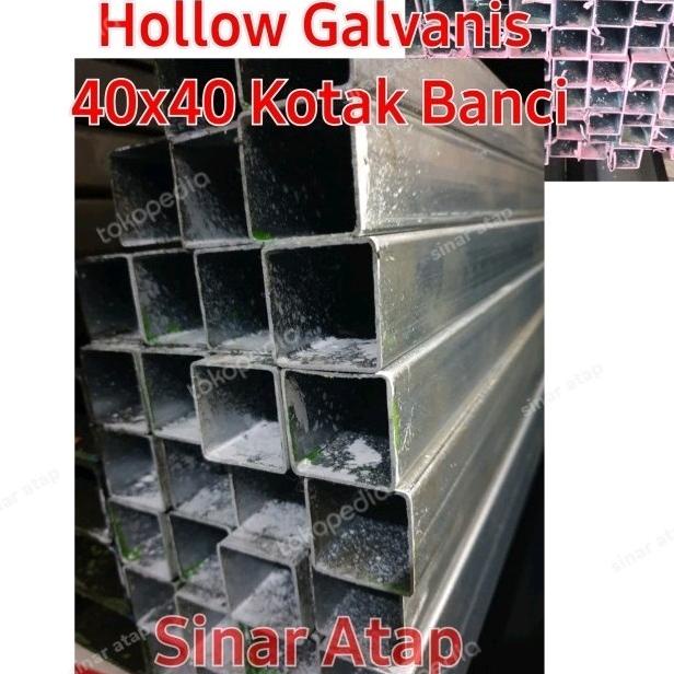 Jual BESI HOLLOW GALVANIS UK 40x40 | Shopee Indonesia