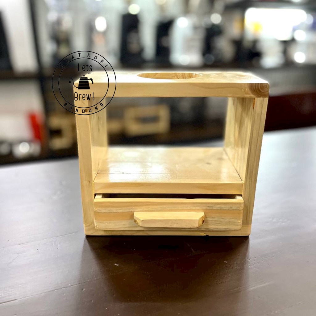 Jual Stand Dripper Kayu 1 Hole / Penyangga Dripper bahan kayu / Dripper ...