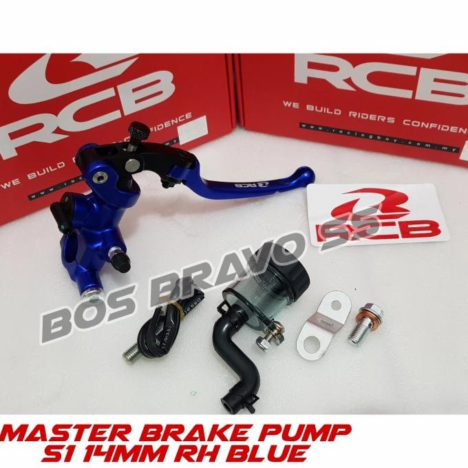 Jual Master Rem RCB radial S1 14mm kanan satuan blue edition | Shopee ...
