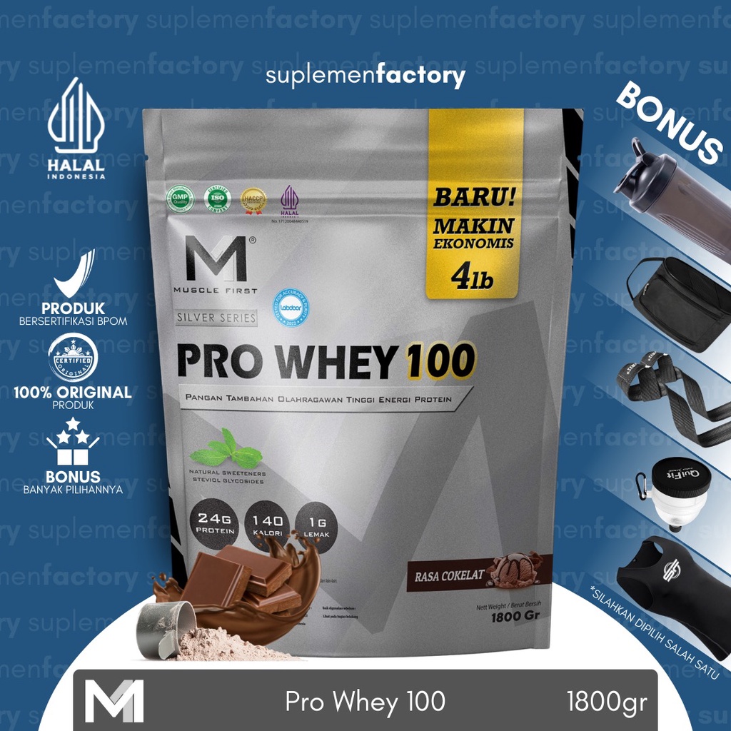 Jual Muscle First Pro Whey 100 4 Lbs Whey Protein M1 | Shopee Indonesia