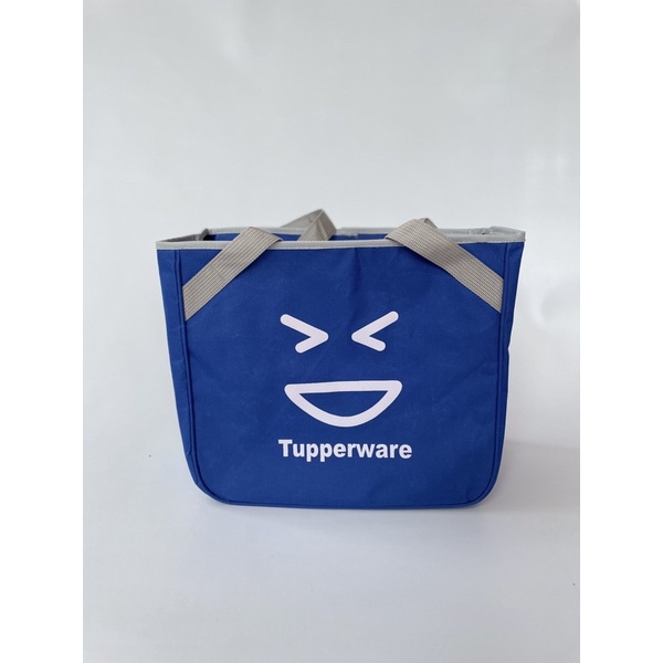 Jual Smile Bag Tupperware// tas tenteng ukuran besar (zipper bunga es ...