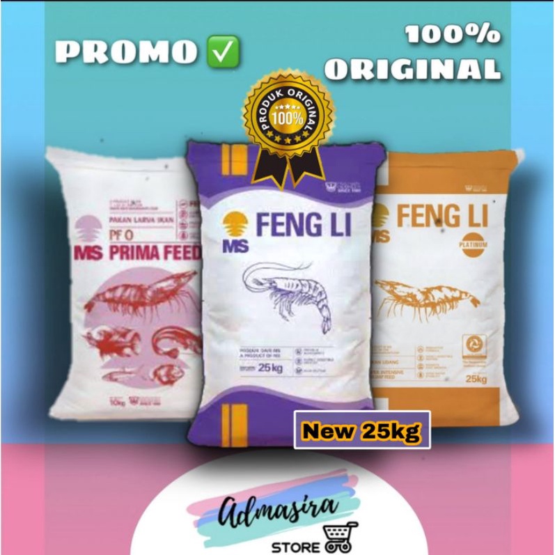 Jual FENGLI 0 FENGLI 1 Fengli 2 repack 1KG pakan larva benih ikan pelet ...