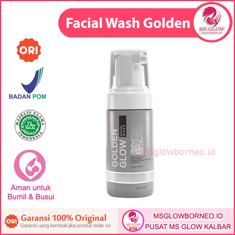 Jual Facialwash Golden Glow Facial Wash Ms Glow Beauty Original