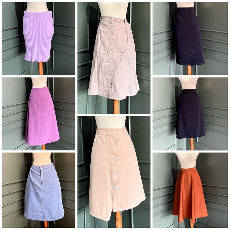 Rok Midi Clarissa Khaki Online