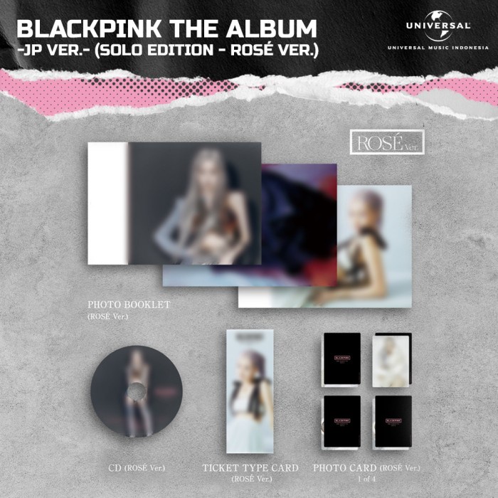 Jual KPOP BLACKPINK THE ALBUM JP VER.- (SOLO EDITION - ROSE) | Shopee