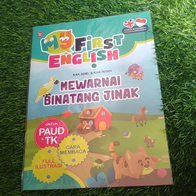 Jual Buku My First English Mewarnai Binatang Jinak Shopee Indonesia