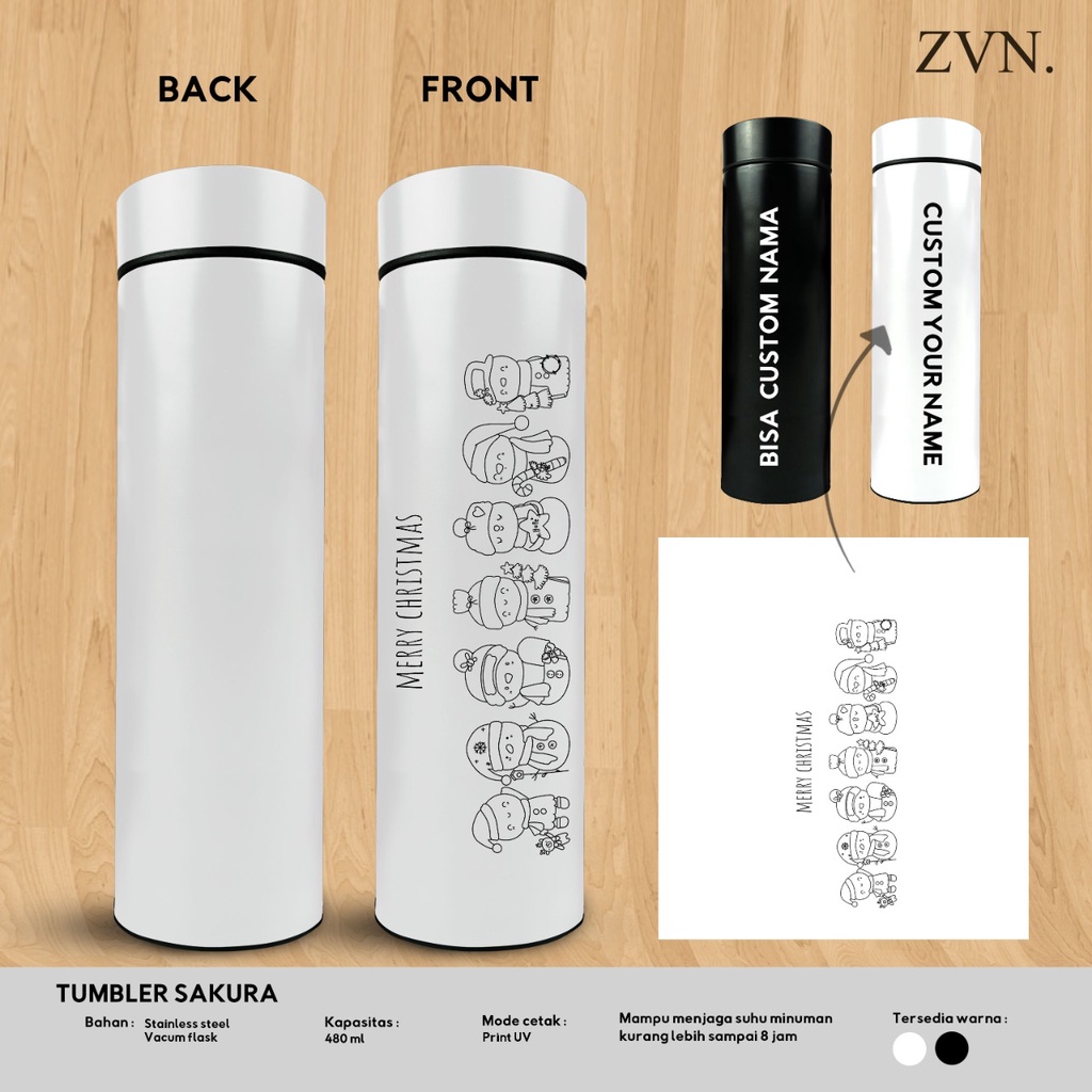 Jual BOTOL TUMBLER SAKURA SPECIAL EDITION NATAL 2023 - ZVN | Shopee ...