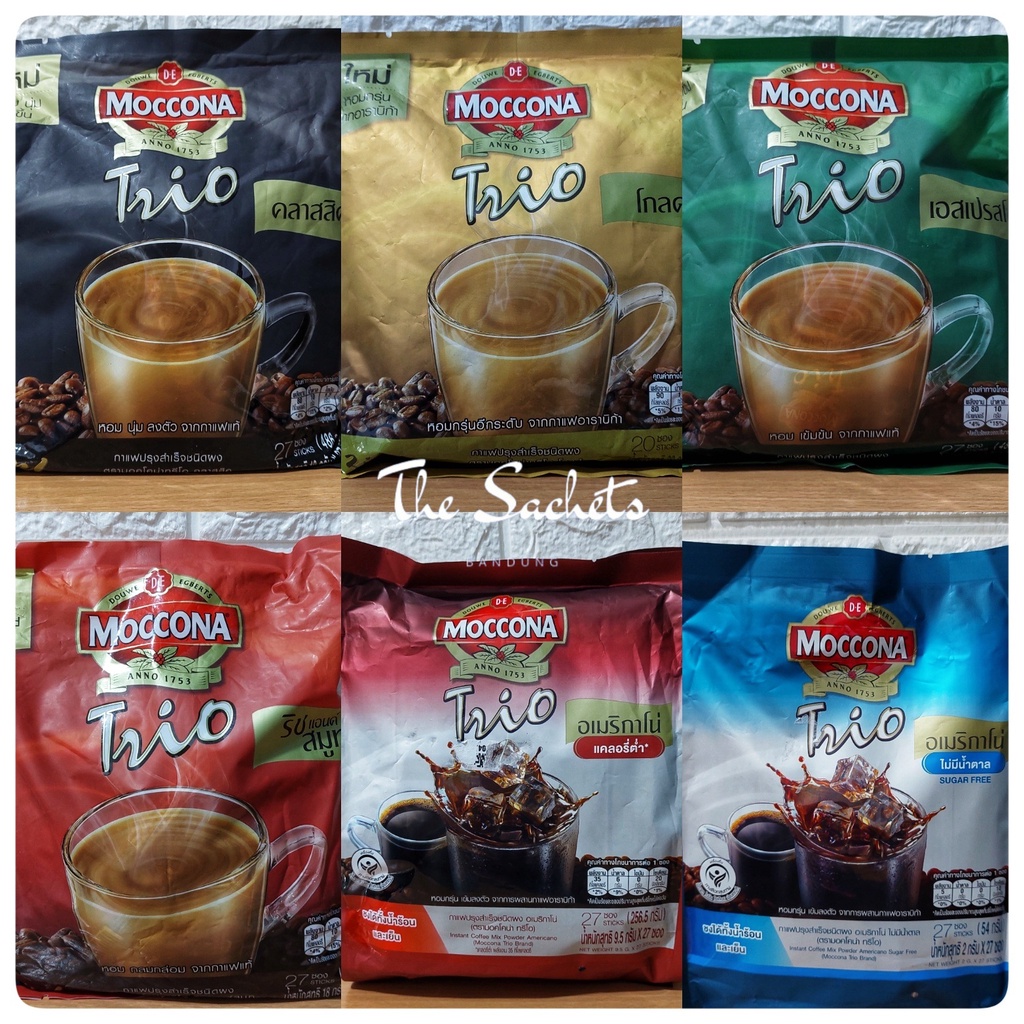 Jual Moccona Trio Instant Coffee Thailand Sachet Shopee Indonesia