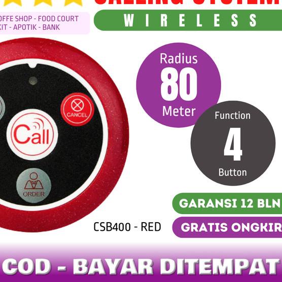 Jual RETEKESS Calling System Call Button Restaurant Pagers T117 TD012 ...