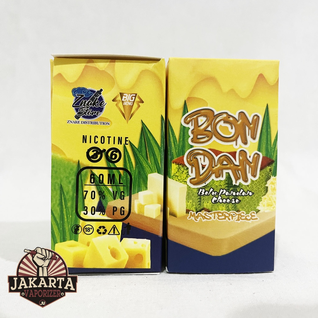 Jual BONDAN V3 BOLU PANDAN CHEESE 60ML 3MG 6MG BY JAVA JUICE | Shopee ...