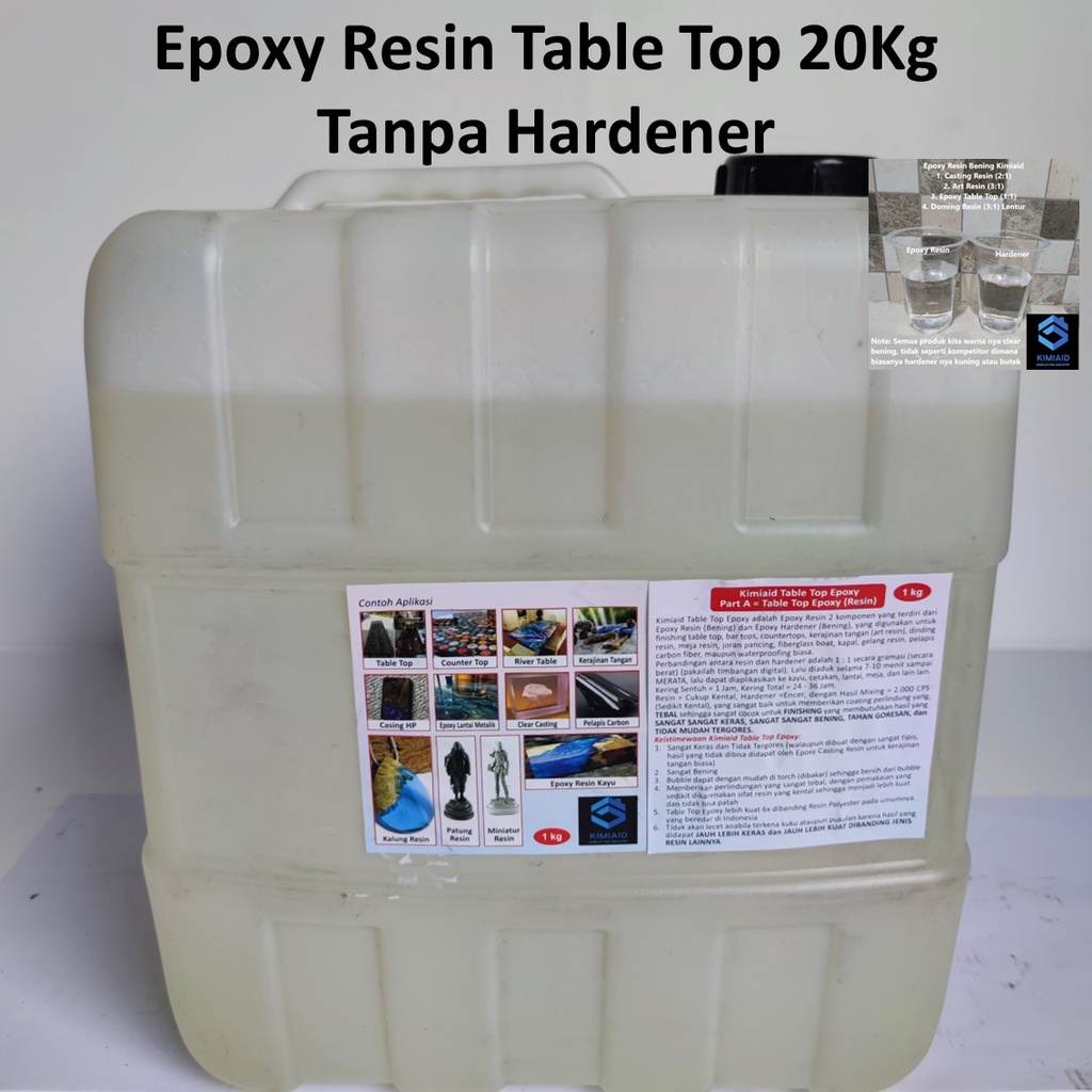 Jual Epoxy Resin Bening Kg Epoxy Resin Table Top Tanpa Hardener Resin Shopee Indonesia