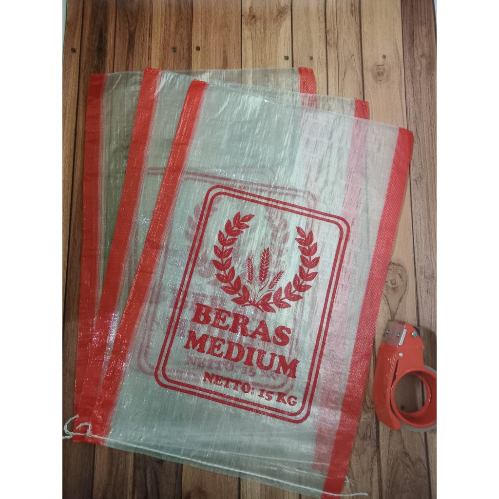 Jual Sablon Sak Beras Kg Bahan Karung Sak Tebal Kemasan Custom Kantong Distro