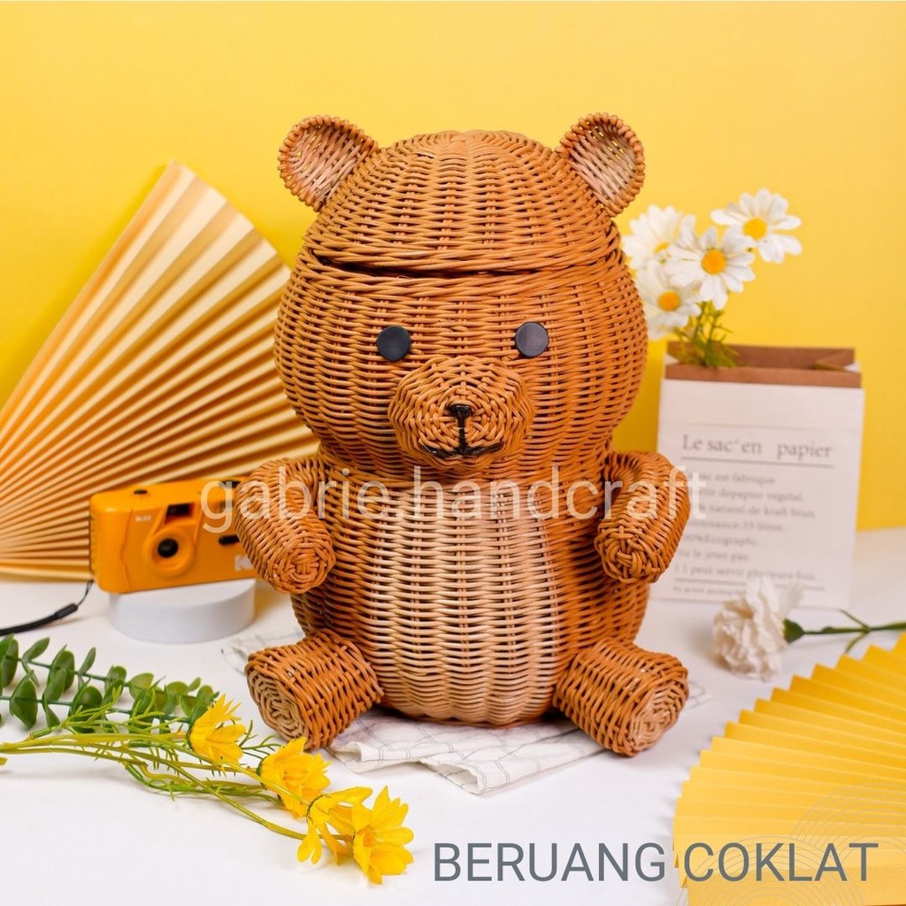 Jual ROTAN BERUANG COKLAT - TEMPAT HAMPERS/KADO ULANG TAHUN/STORAGE ...