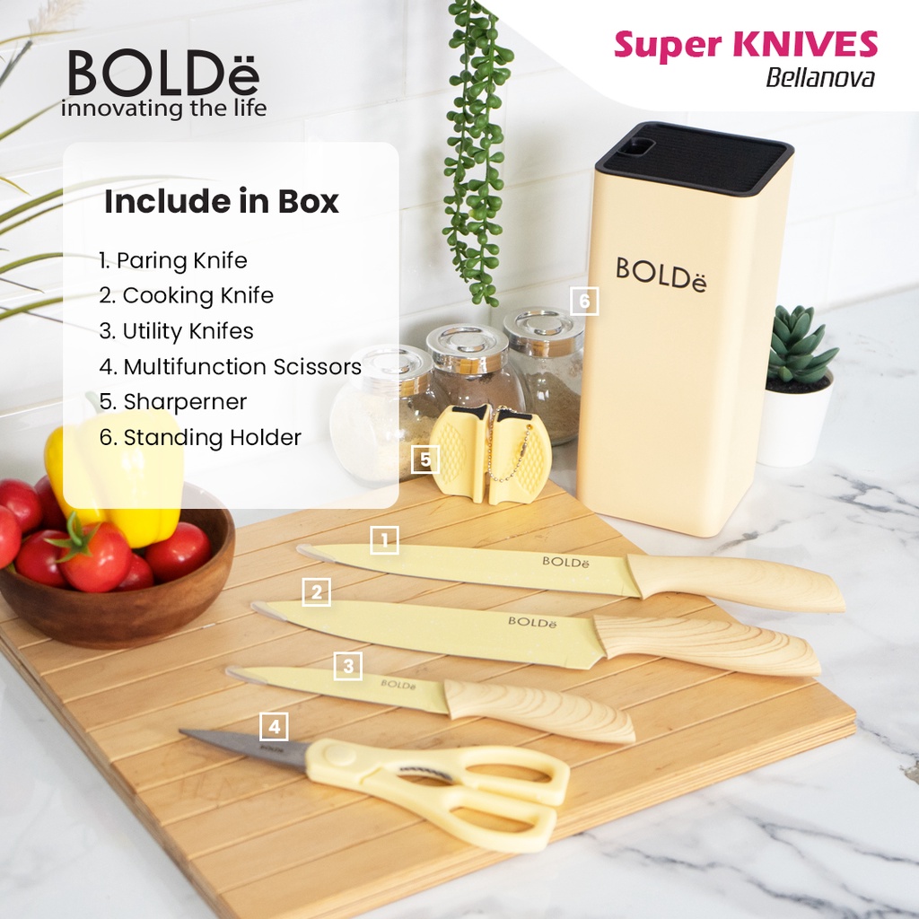 Jual BOLDe Pisau / Super Knive Set Creamy X Shopee | Shopee Indonesia