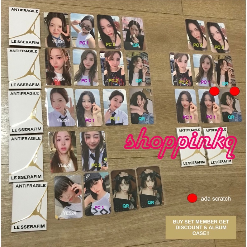 Jual Pc Photocard Album Le Sserafim Antifragile Weverse Wv Benefit Yes24 Kazuha Chaewon Sakura 