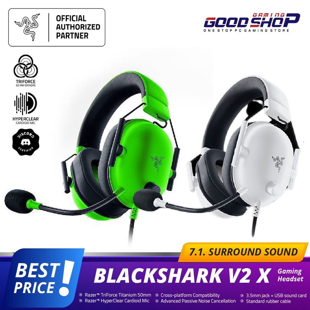 Jual Razer Blackshark V2 X Gaming Headset Shopee Indonesia