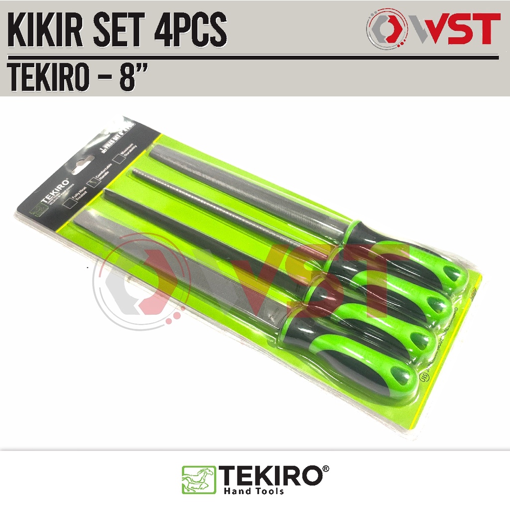 Jual Tekiro Kikir Set 4pcs 8inch Kikir Besi Set 8 Plat Bulat