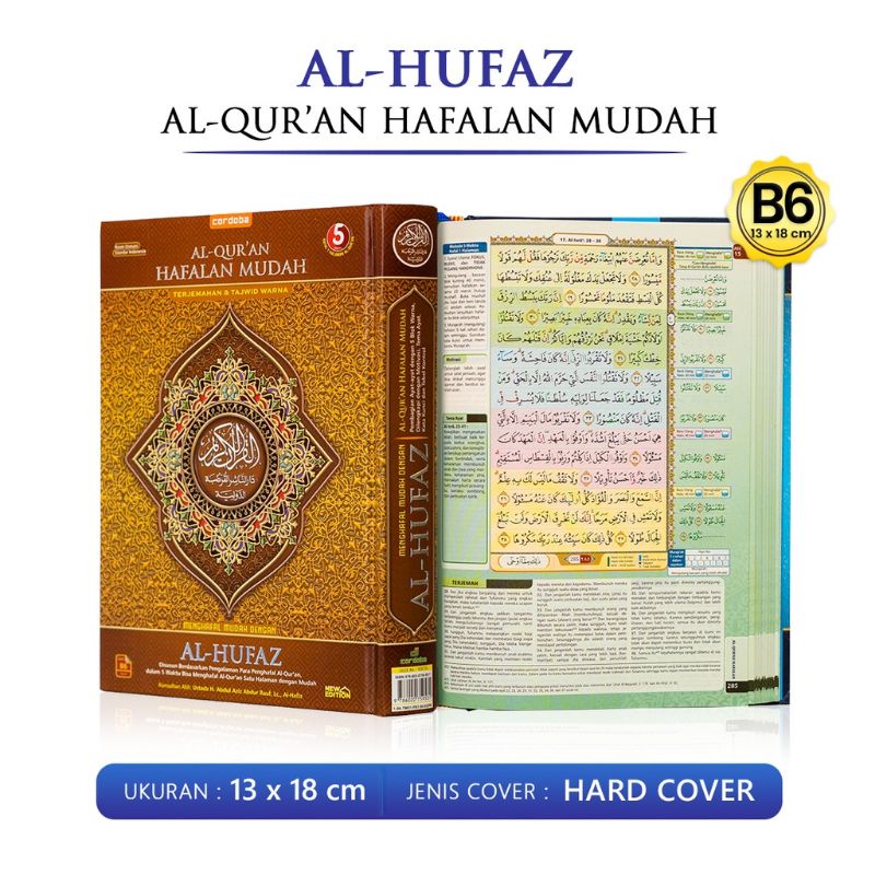 Jual Al Quran Hafalan AL HUFAZ B6 Terjemah Tajwid Warna | Shopee Indonesia