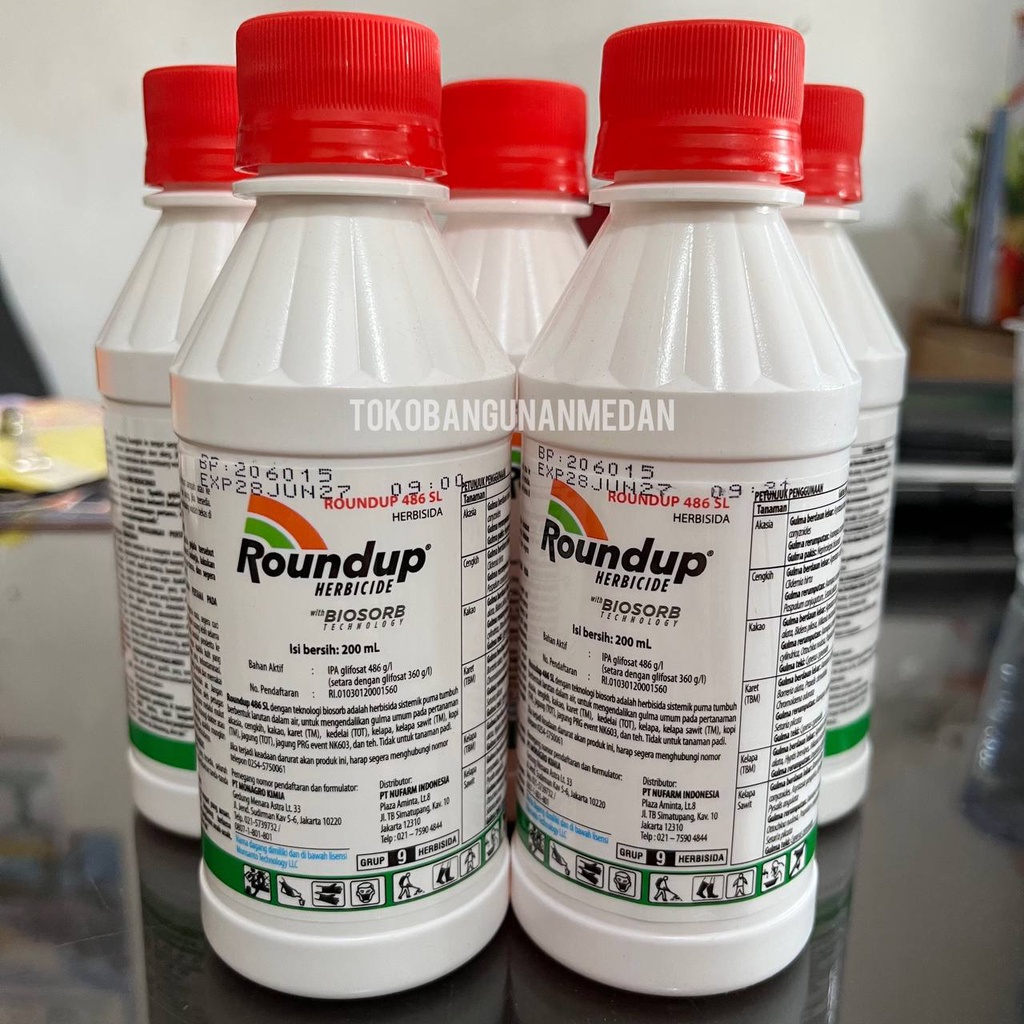 Jual ROUND UP / RONDAM / RONDAP 200 ML - PEMBASMI RUMPUT LIAR GULMA ...